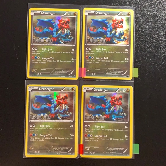 Pokemon | Toys | Pokemon Tcg Druddigon 72 Holo Promo Dragon Vault | Poshmark
